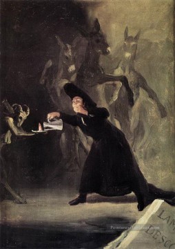 romantique romantisme Tableau Peinture - L’homme ensorcelé Romantique moderne Francisco Goya